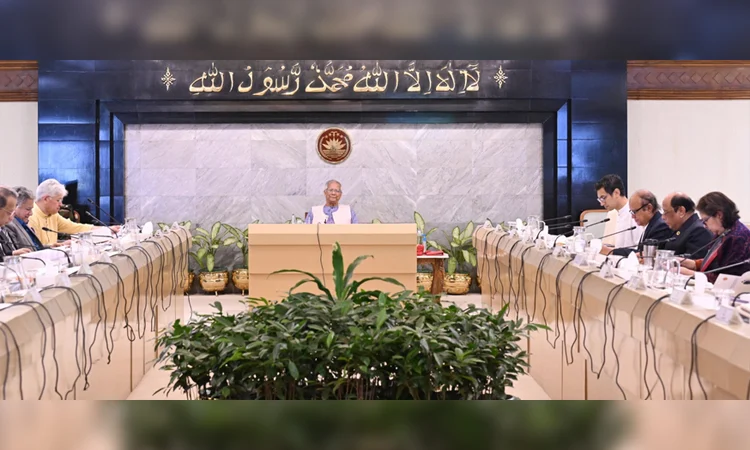 প্রধান উপদেষ্টা অধ্যাপক ড. মুহাম্মদ ইউনূস রোববার তাঁর কার্যালয়ে অনুষ্ঠিত জাতীয় দক্ষতা উন্নয়ন কর্তৃপক্ষের (এনএসডিএ) গভর্নিং বডির সভায় বক্তব্য দেন।