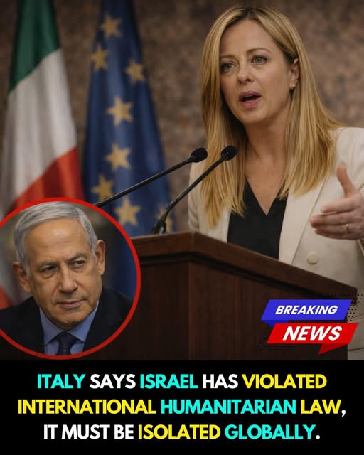 ইতালির প্রধানমন্ত্রী জর্জিয়া মেলোনি এবং তার সরকার ইসরায়েলের সমালোচনা করে বেশ কয়েকটি সাহসী