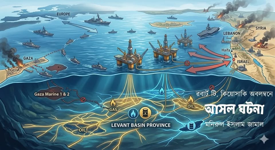 পূর্ব ভূমধ্যসাগরের জ্বালানি রাজনীতি: গাজা যুদ্ধের আড়ালের অর্থনীতি