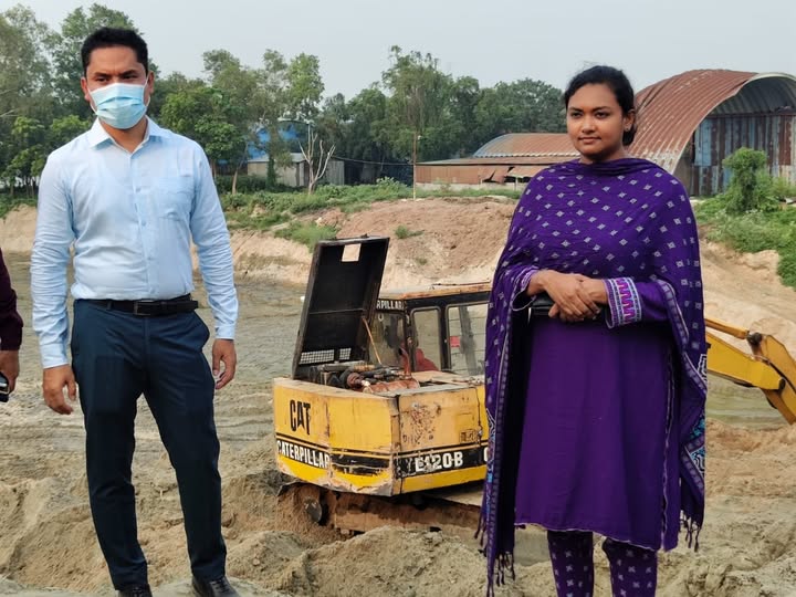 অধীরনগরে অবৈধ বালু-মাটি উত্তোলন: অর্থদণ্ড ও মুচলেকা